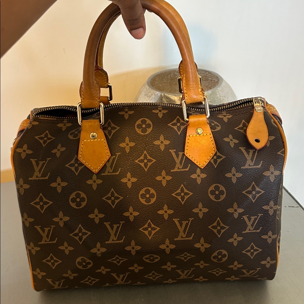 Brown Monogram Satchel